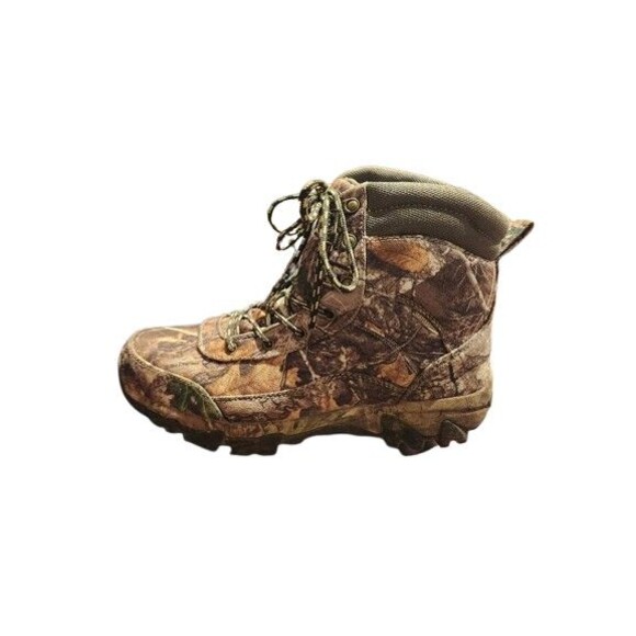 BC MAGELLAN INSULATED HUNTING BOOTS MEN SIZE 8.5D CAMO WATERPROOF HIKING MINT
